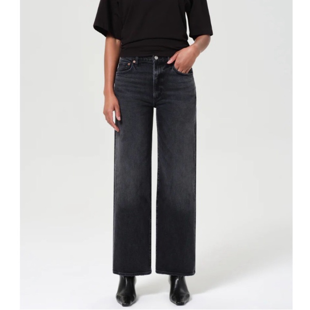 Agolde Harper Mid Rise Relaxed Straight Jean in Radius